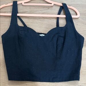 Abercrombie & Fitch Black Crop Top
